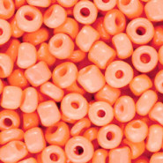 Seed beads 6/0 (4mm) Warm apricot orange